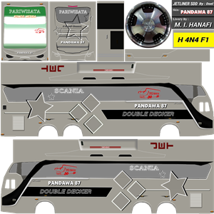 Detail Stiker Bus Simulator Double Decker Nomer 42