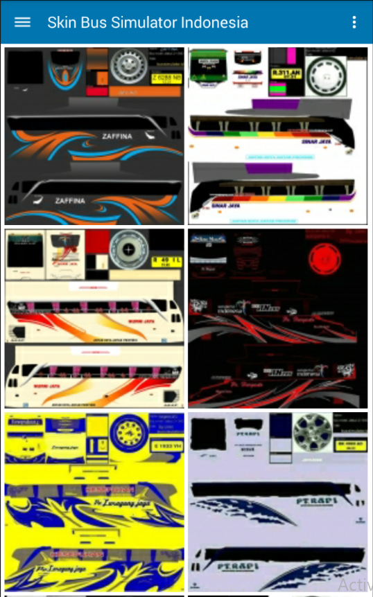 Detail Stiker Bus Simulator Keren 3d Nomer 41