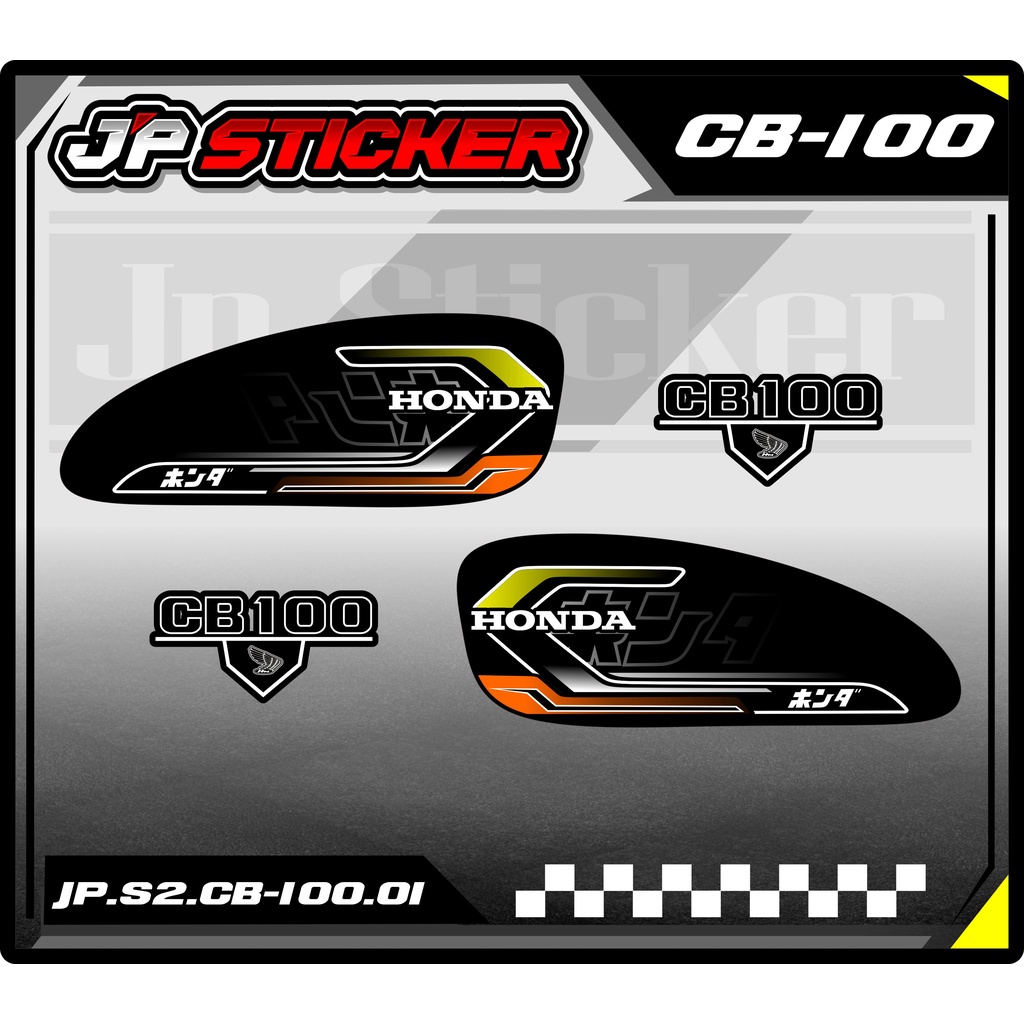 Detail Stiker Cb 100 Keren Nomer 12