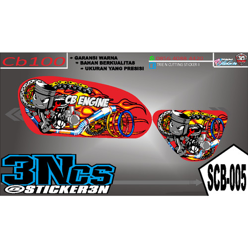 Detail Stiker Cb 100 Keren Nomer 24