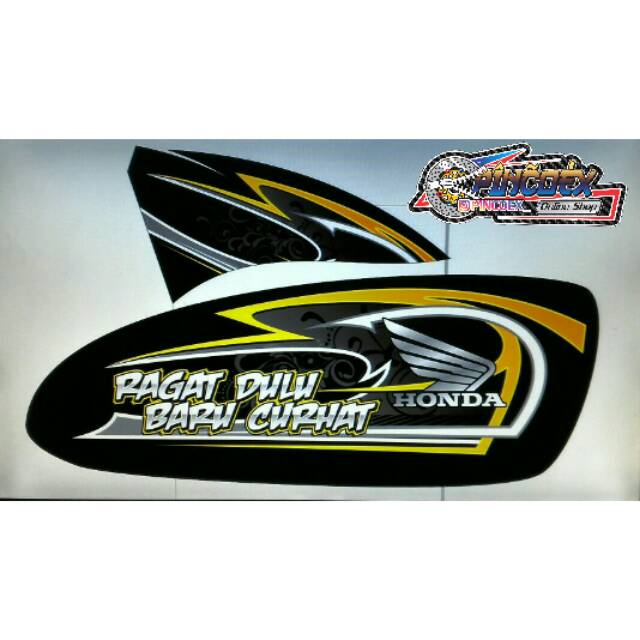 Detail Stiker Cb 100 Keren Nomer 4