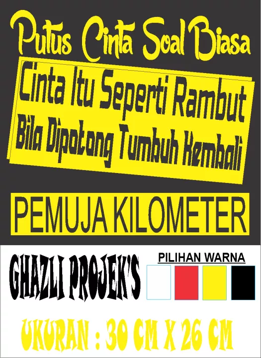 Detail Stiker Cinta Lucu Nomer 39