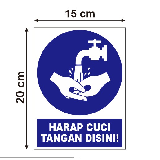Detail Stiker Cuci Tangan Pakai Sabun Nomer 12