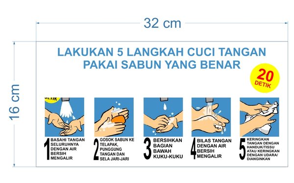 Download Stiker Cuci Tangan Pakai Sabun Nomer 3