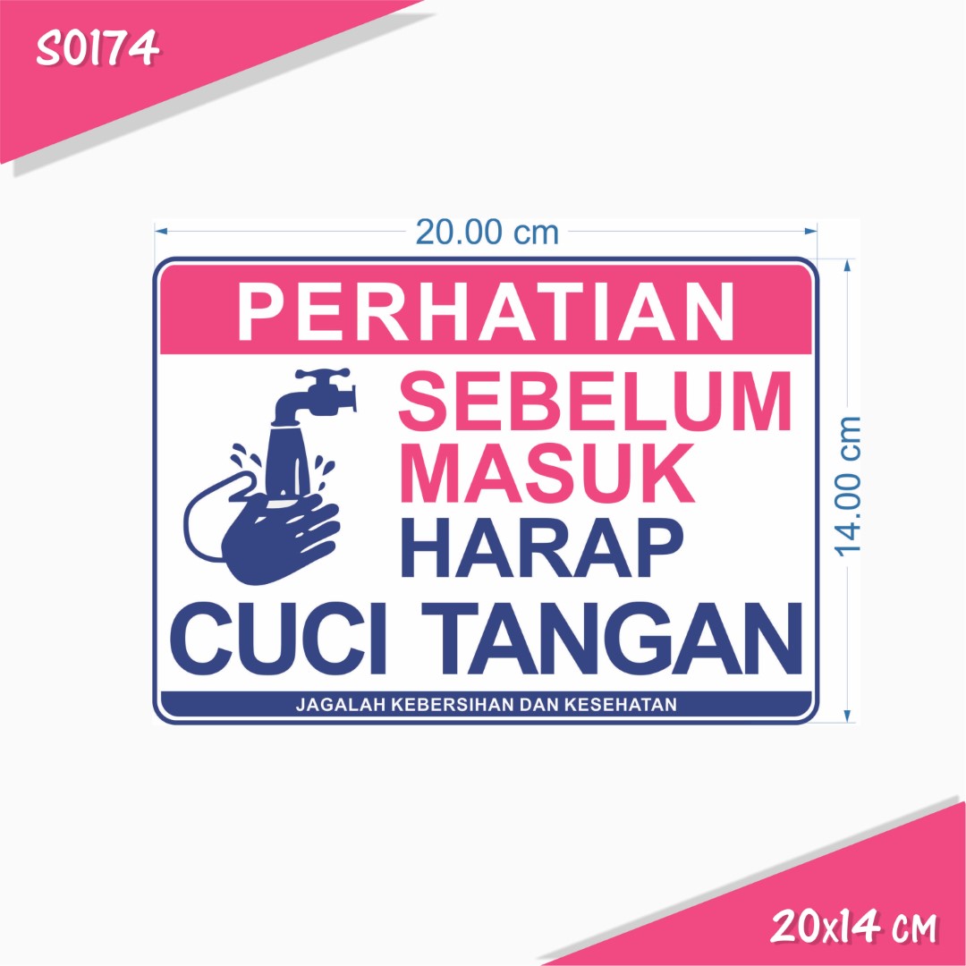 Detail Stiker Cuci Tangan Pakai Sabun Nomer 22