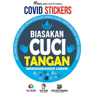 Detail Stiker Cuci Tangan Pakai Sabun Nomer 24