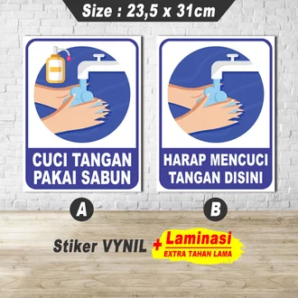 Detail Stiker Cuci Tangan Pakai Sabun Nomer 32