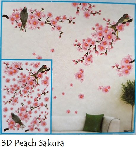 Detail Stiker Dinding Bunga Sakura Nomer 40
