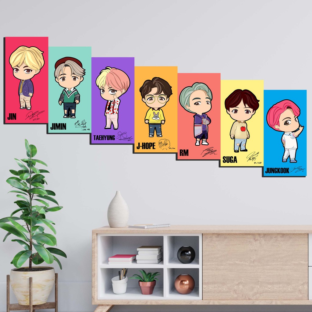 Detail Stiker Dinding Kamar Bts Nomer 56