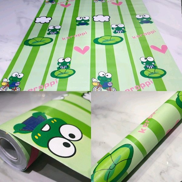 Detail Stiker Dinding Keroppi Nomer 43