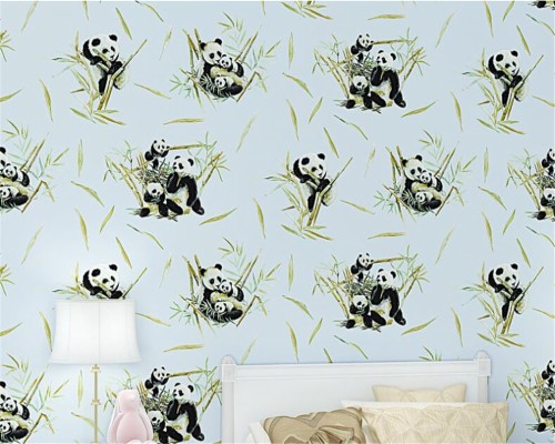 Detail Stiker Dinding Panda Nomer 22