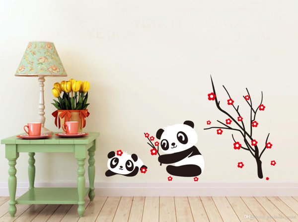 Detail Stiker Dinding Panda Nomer 23