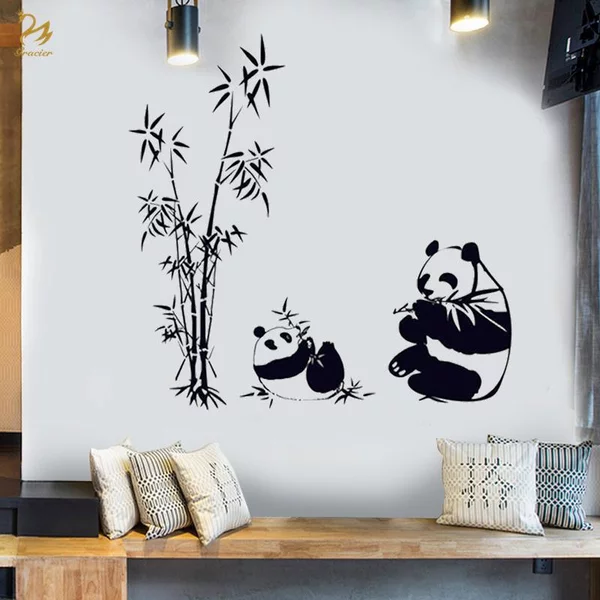 Detail Stiker Dinding Panda Nomer 39