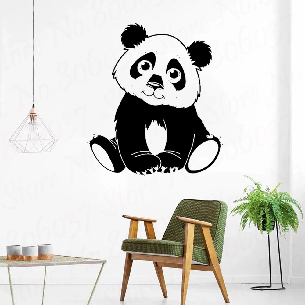 Detail Stiker Dinding Panda Nomer 55
