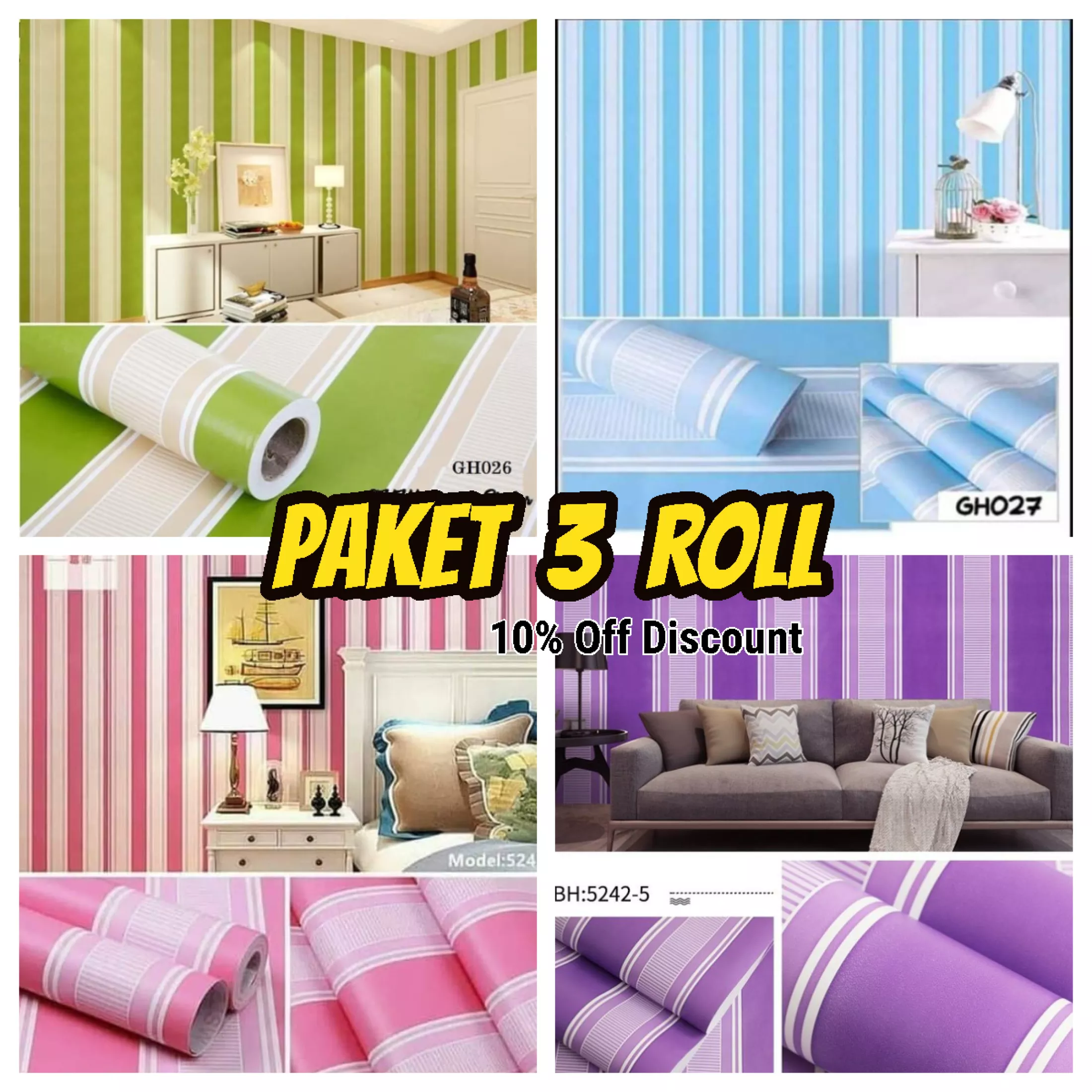 Detail Stiker Dinding Roll Nomer 4