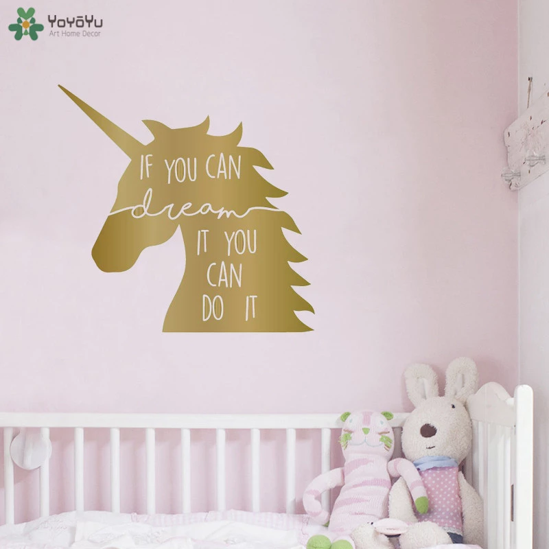 Detail Stiker Dinding Unicorn Nomer 40