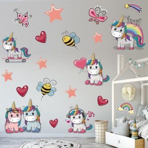 Detail Stiker Dinding Unicorn Nomer 49