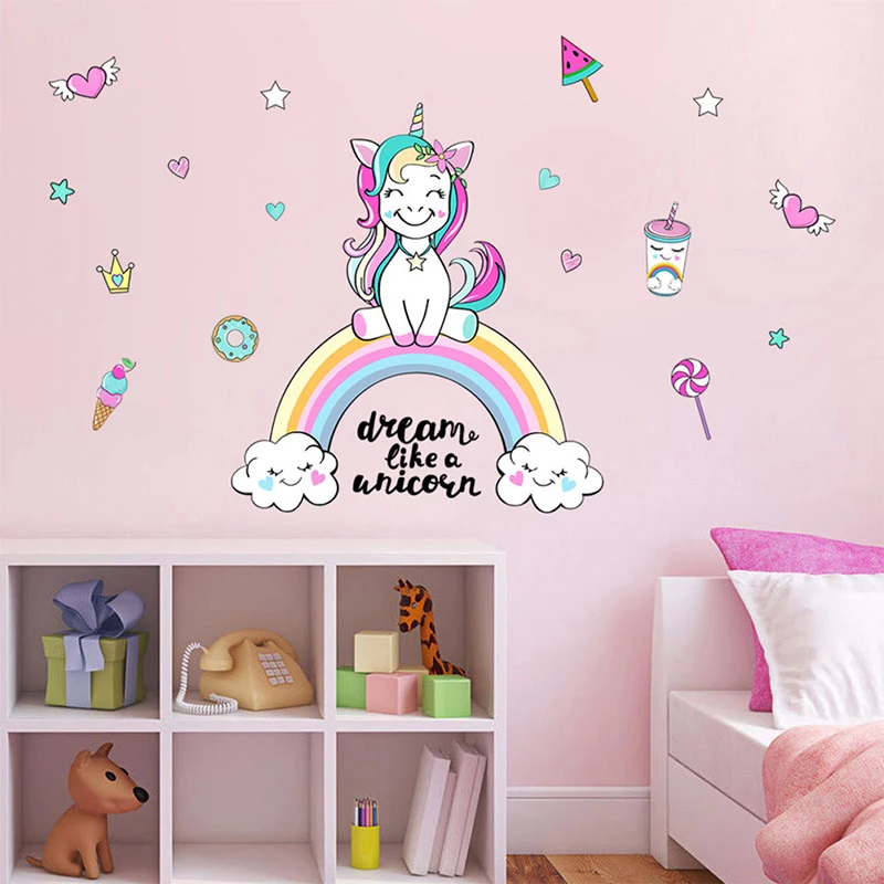 Detail Stiker Dinding Unicorn Nomer 8
