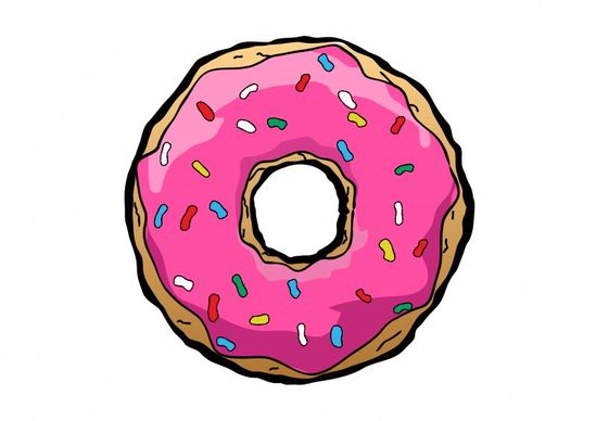 Stiker Donat Lucu - KibrisPDR