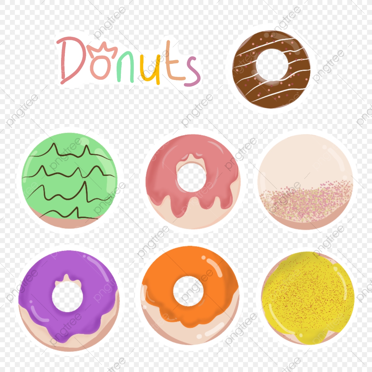 Detail Stiker Donat Lucu Nomer 14
