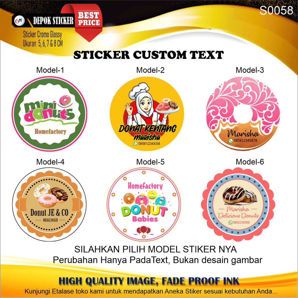 Detail Stiker Donat Lucu Nomer 18