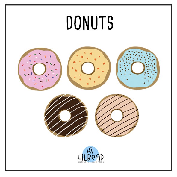 Detail Stiker Donat Lucu Nomer 23