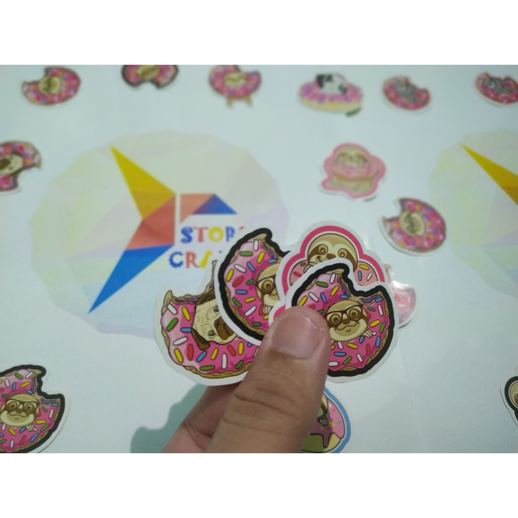 Detail Stiker Donat Lucu Nomer 4