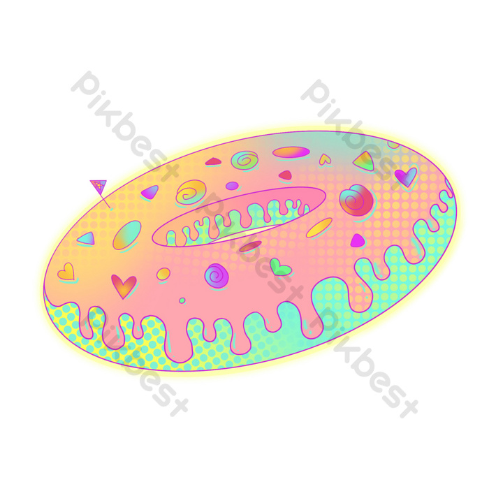 Detail Stiker Donat Lucu Nomer 34