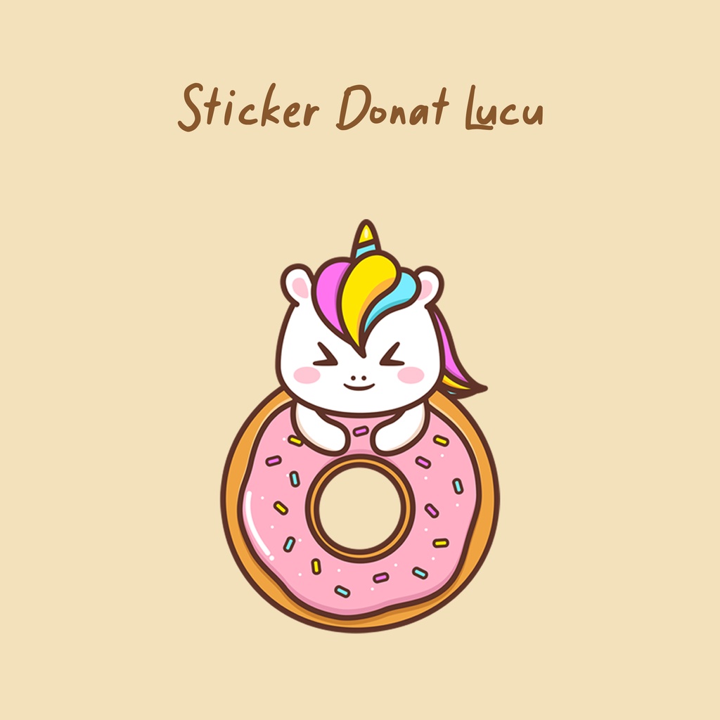 Detail Stiker Donat Lucu Nomer 41
