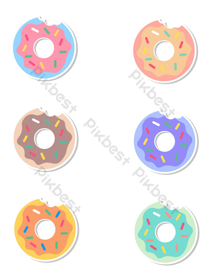 Detail Stiker Donat Lucu Nomer 45