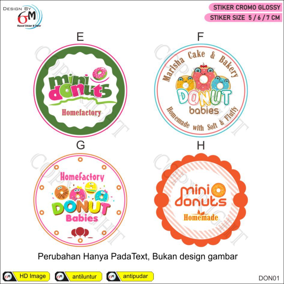 Detail Stiker Donat Lucu Nomer 48