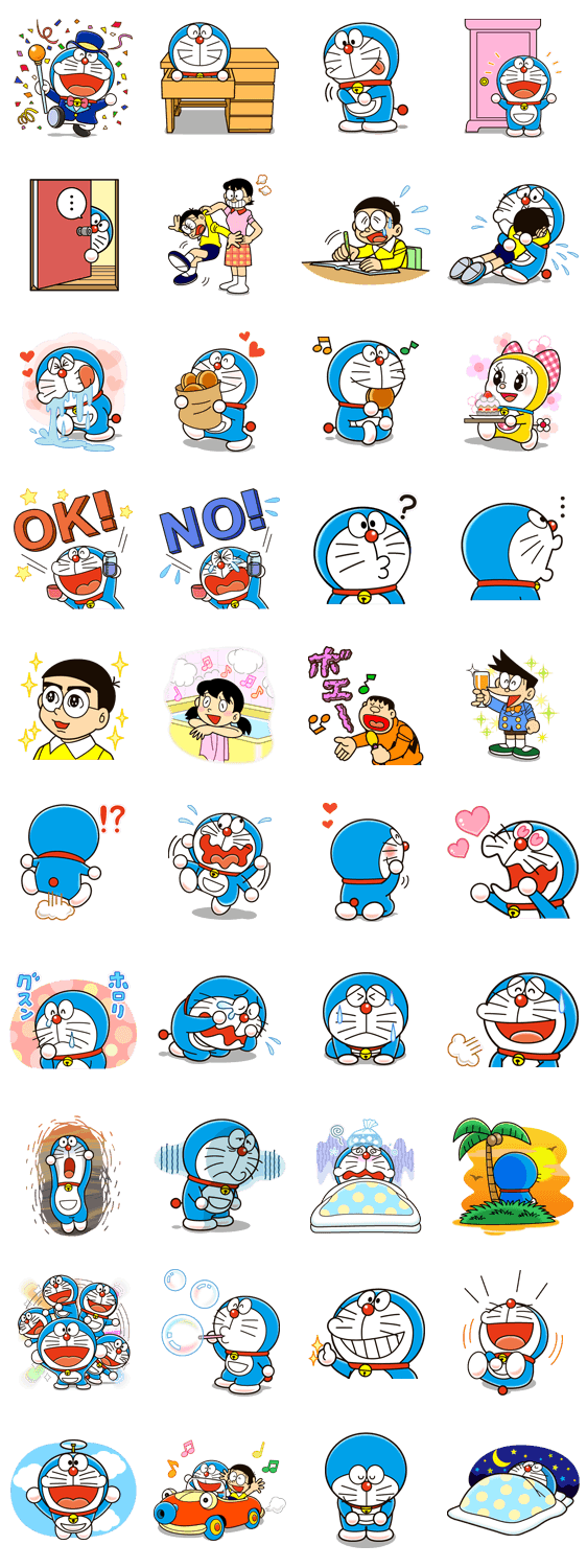 Detail Stiker Doraemon Nomer 15