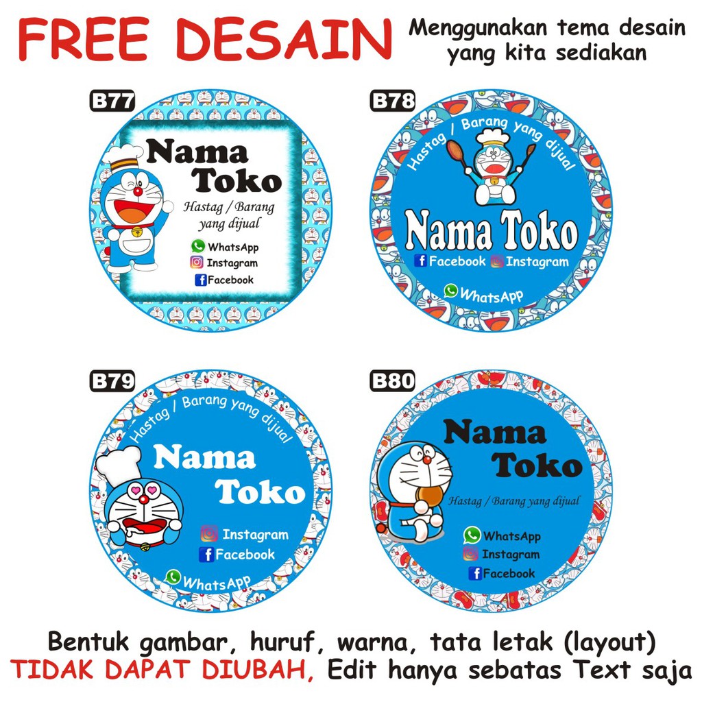 Detail Stiker Doraemon Nomer 48