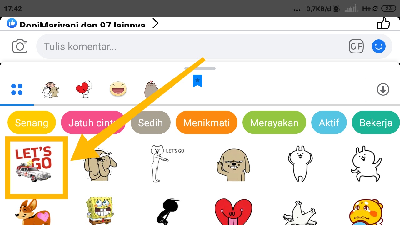 Detail Stiker Facebook Bergerak Nomer 20