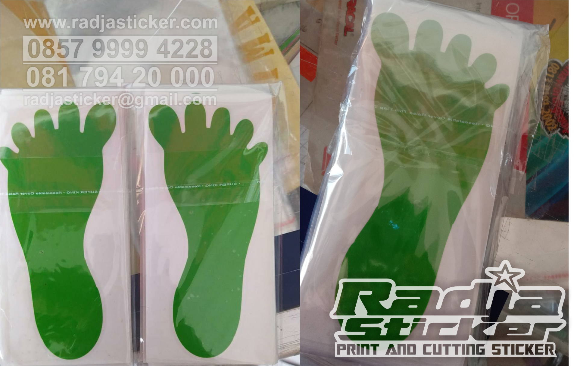 Detail Stiker Gambar Kaki Nomer 47