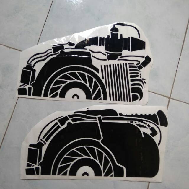 Detail Stiker Gambar Mesin Nomer 18