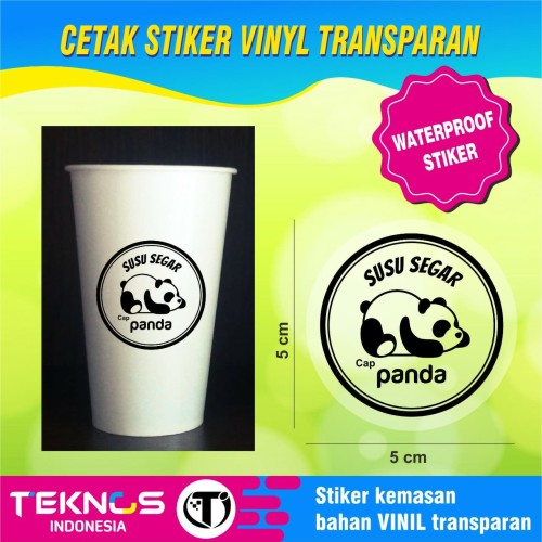 Detail Stiker Gelas Nomer 33