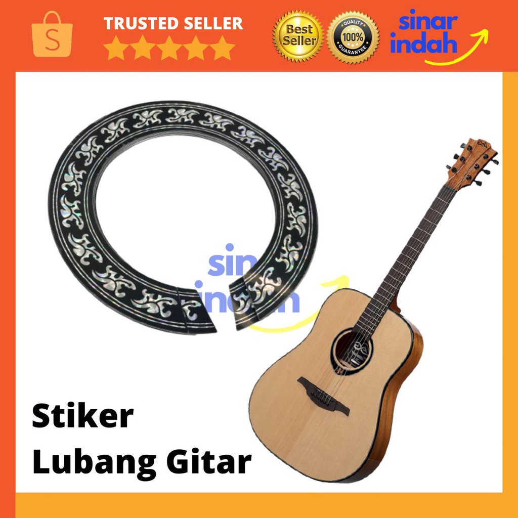 Detail Stiker Gitar Akustik Full Body Nomer 22