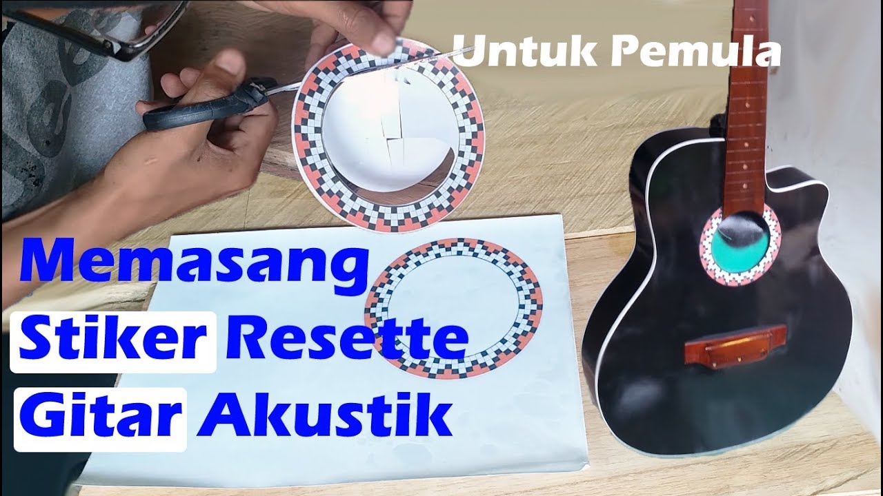 Detail Stiker Gitar Keren Nomer 50