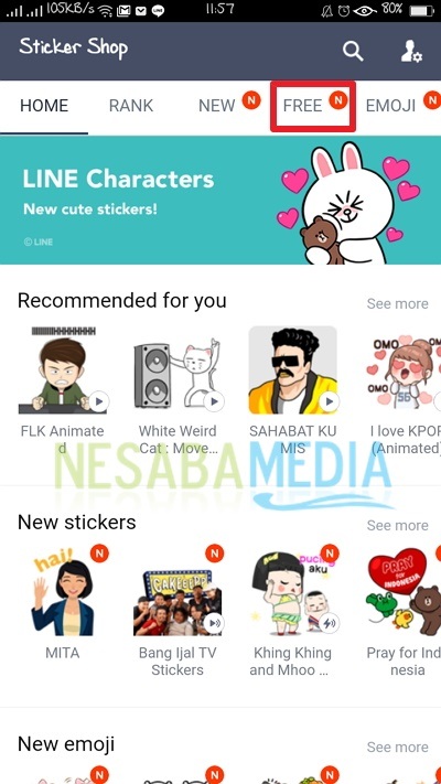Detail Stiker Gratis Line Nomer 14