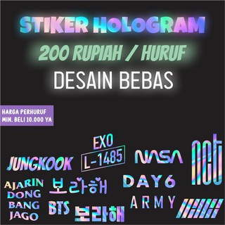 Detail Stiker Hologram Nomer 42