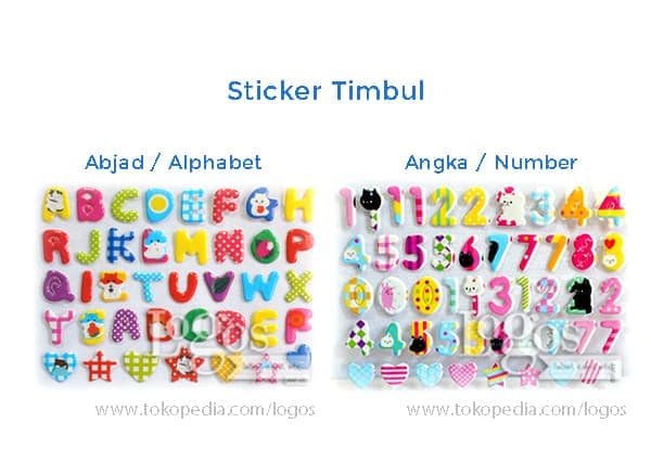 Detail Stiker Huruf Abjad Nomer 36