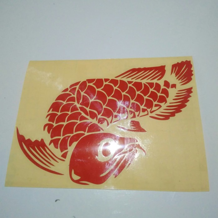 Detail Stiker Ikan Arwana Nomer 16