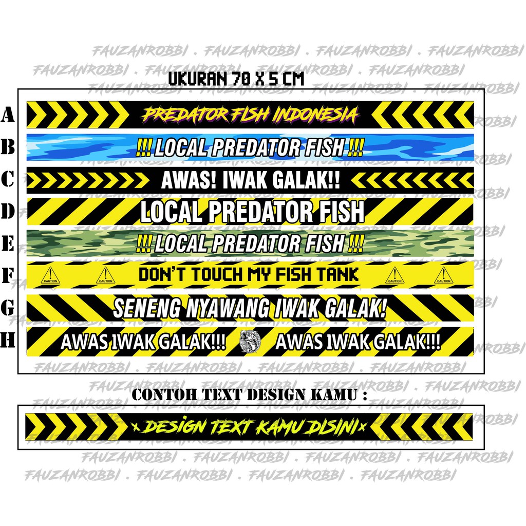 Detail Stiker Iwak Galak Nomer 26