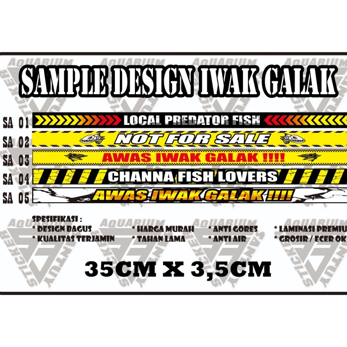 Detail Stiker Iwak Galak Nomer 38