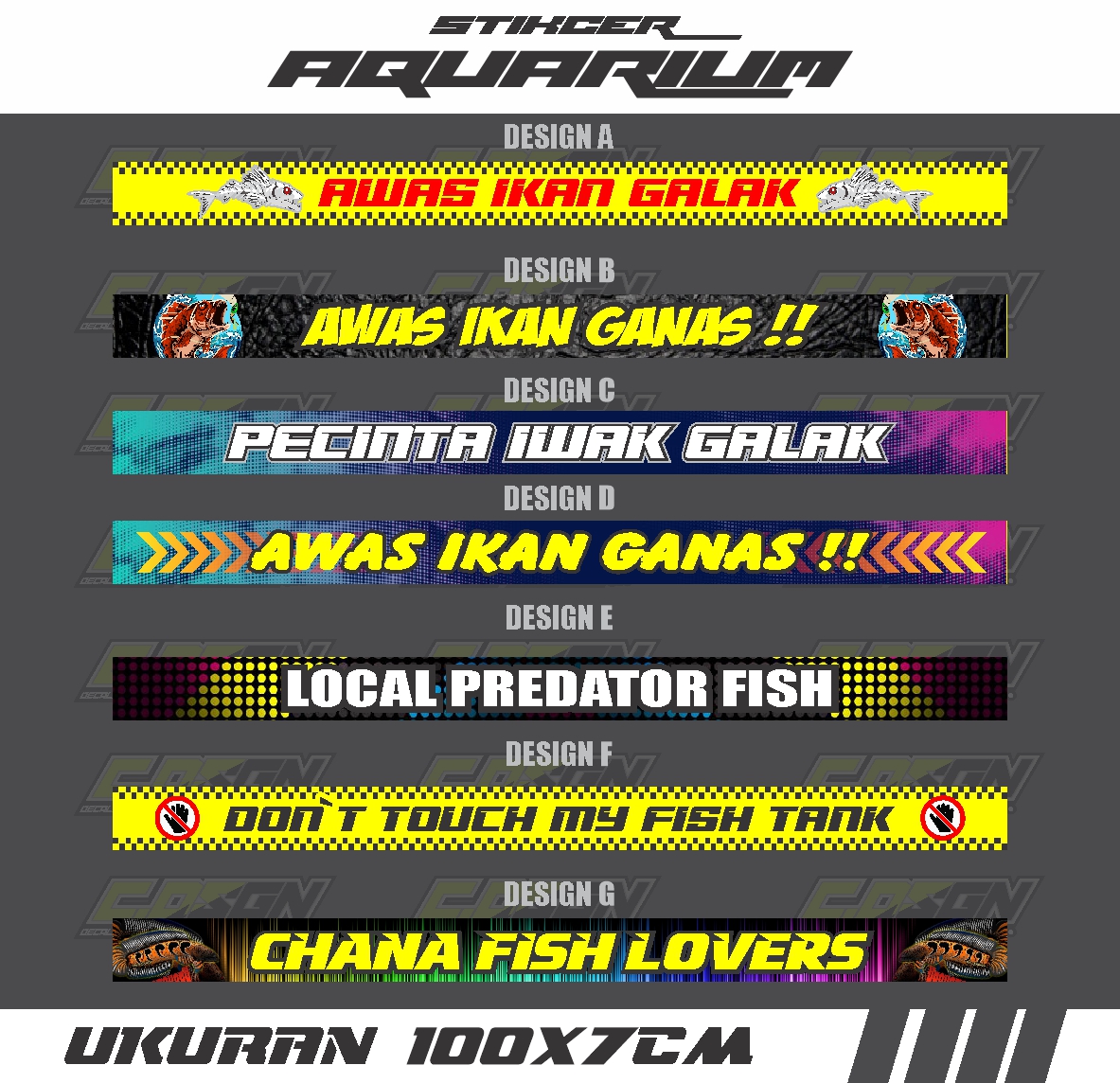 Detail Stiker Iwak Galak Nomer 42