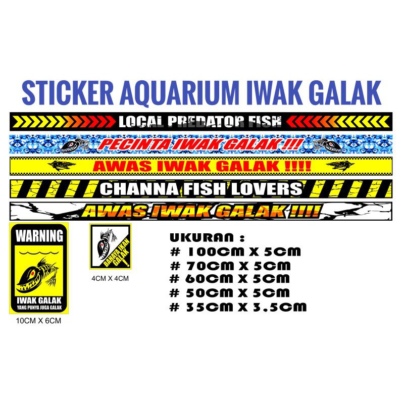 Detail Stiker Iwak Galak Nomer 43