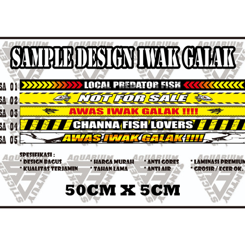 Detail Stiker Iwak Galak Nomer 44