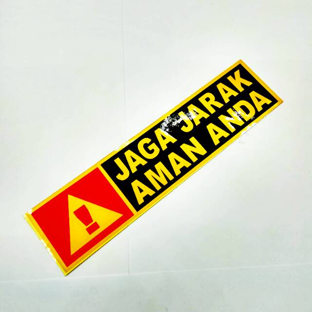 Detail Stiker Jaga Jarak Aman Nomer 2