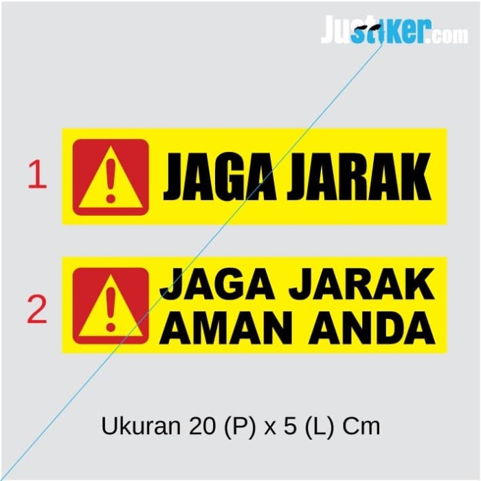 Detail Stiker Jaga Jarak Aman Nomer 19